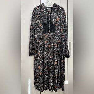 Dalia MacPhee Floral Lace Midi Dress size 2X NWT